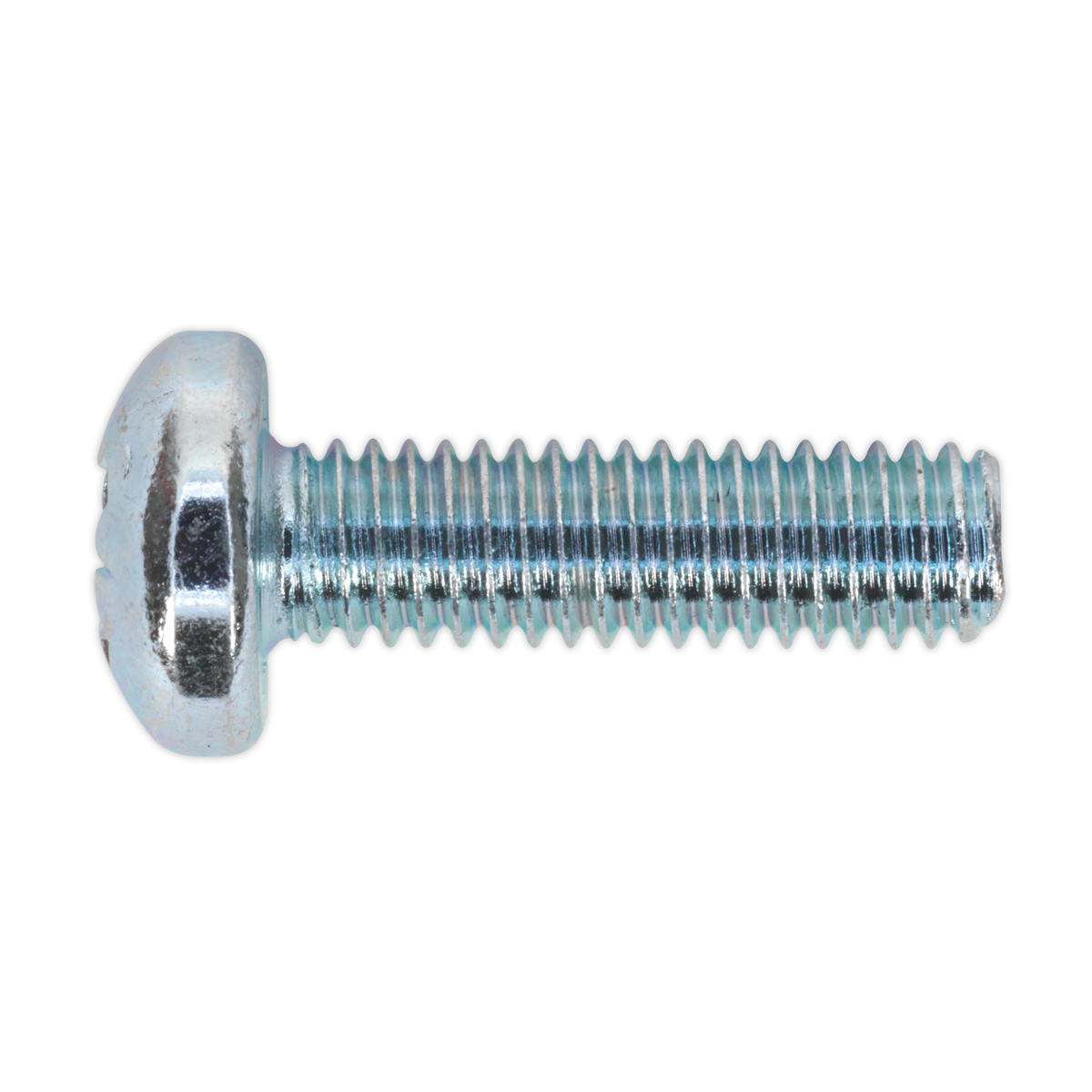 Machine Screw M6 x 20mm Pan Head Pozi Zinc Pack of 50