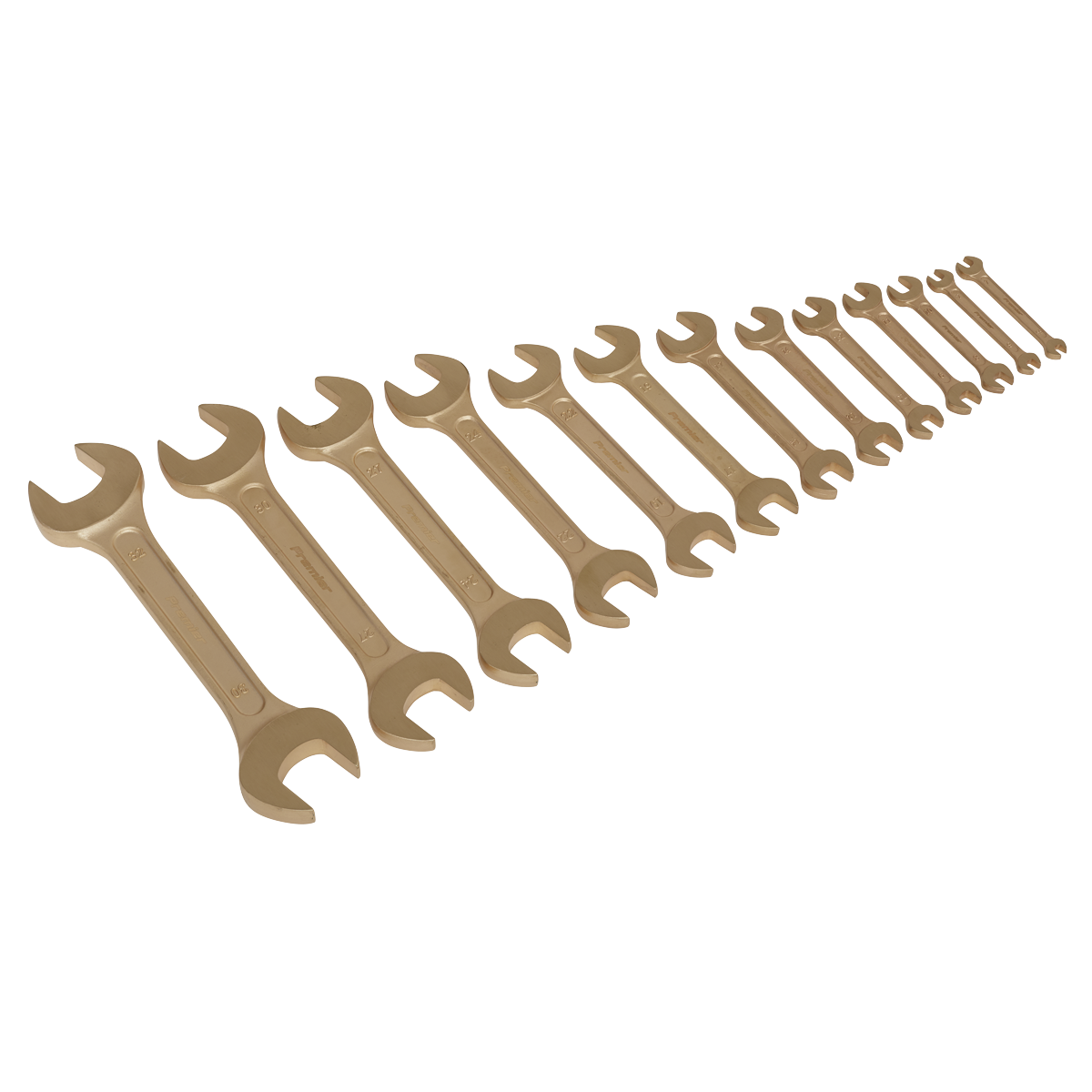 Double Open-End Spanner Set 13pc - Non-Sparking