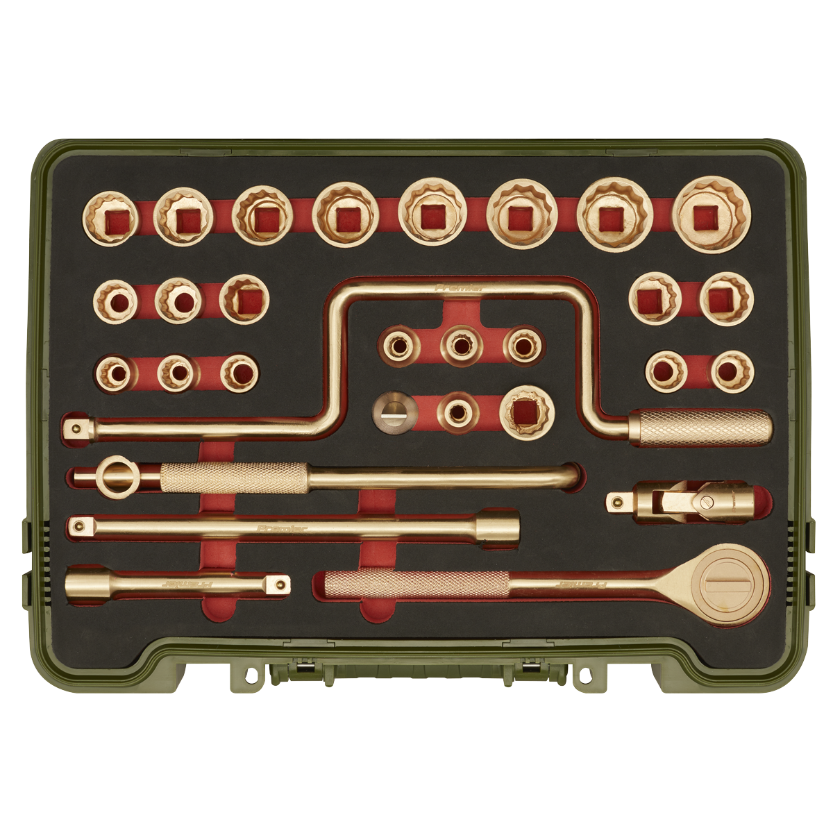 Socket Set 31pc 1/2"Sq Drive - Non-Sparking