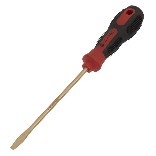 Screwdriver Slotted 4 x 100mm - Non-Sparking