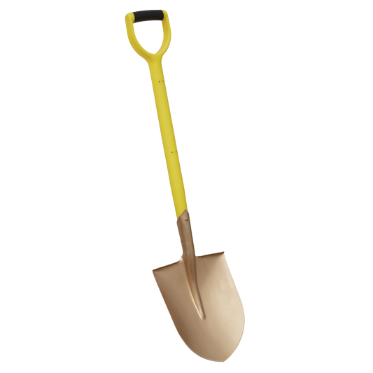 Round Point Shovel 240 x 420 x 990mm - Non-Sparking