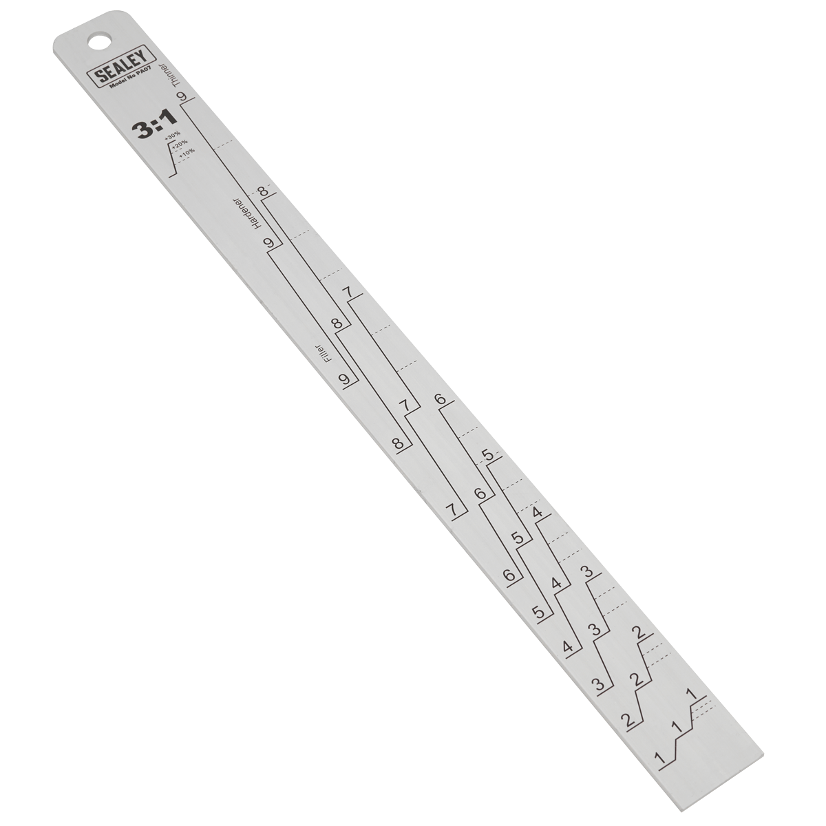 Aluminium Paint Measuring Stick 1:1/3:1