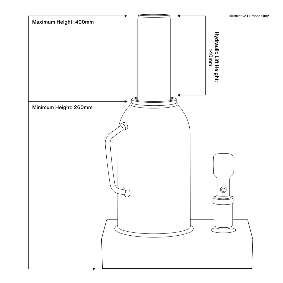 Premier Bottle Jack 50 Tonne