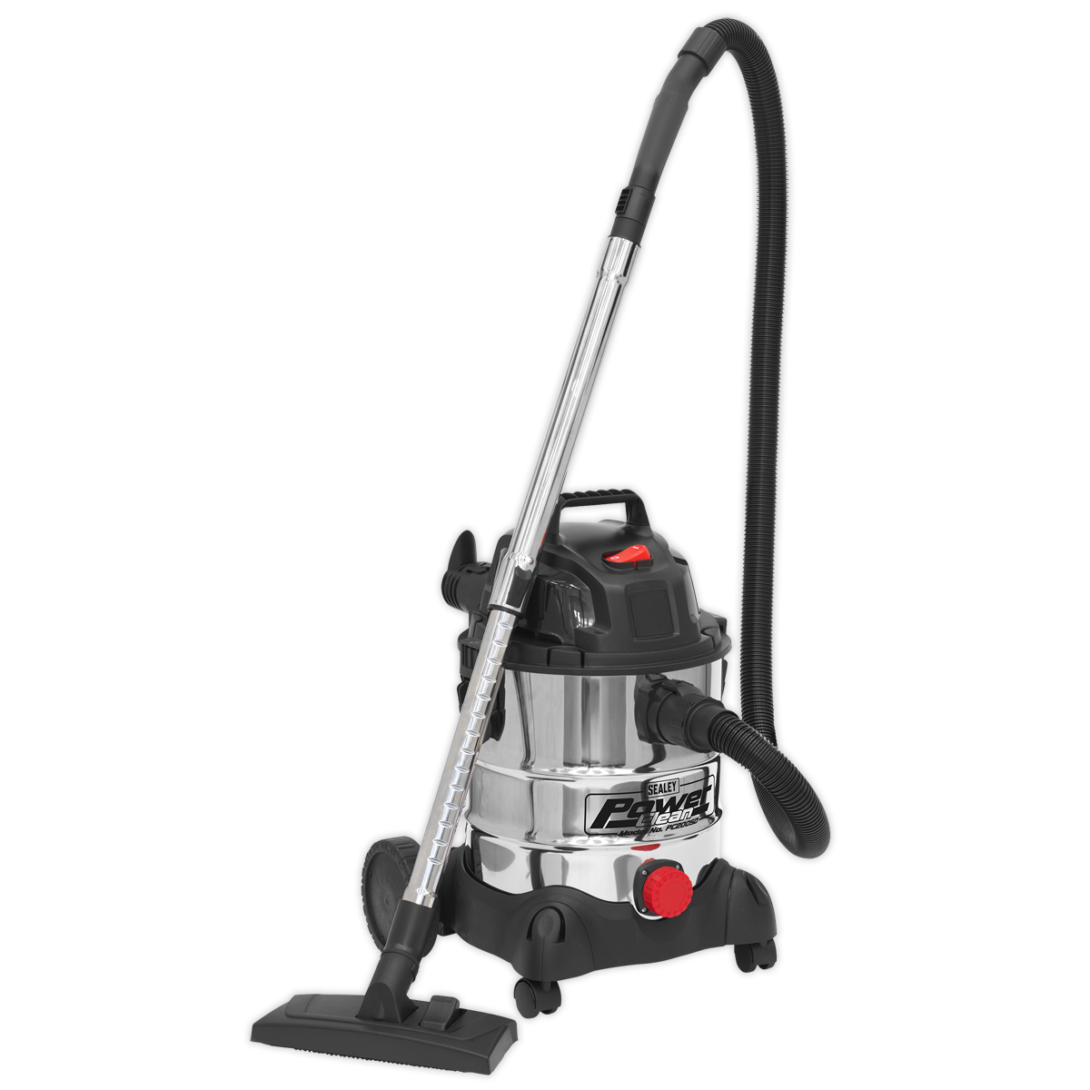 Vacuum Cleaner Industrial Wet & Dry 20L 1250W/230V Stainless Drum