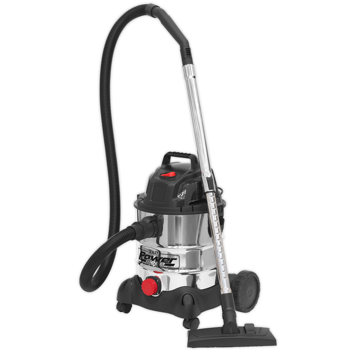 Vacuum Cleaner Industrial Wet & Dry 20L 1250W/230V Stainless Drum