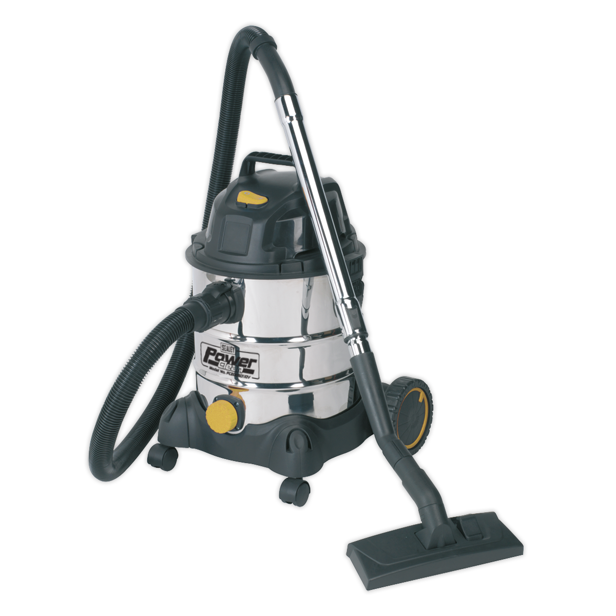 Vacuum Cleaner Industrial Wet & Dry 20L 1250W/110V Stainless Drum