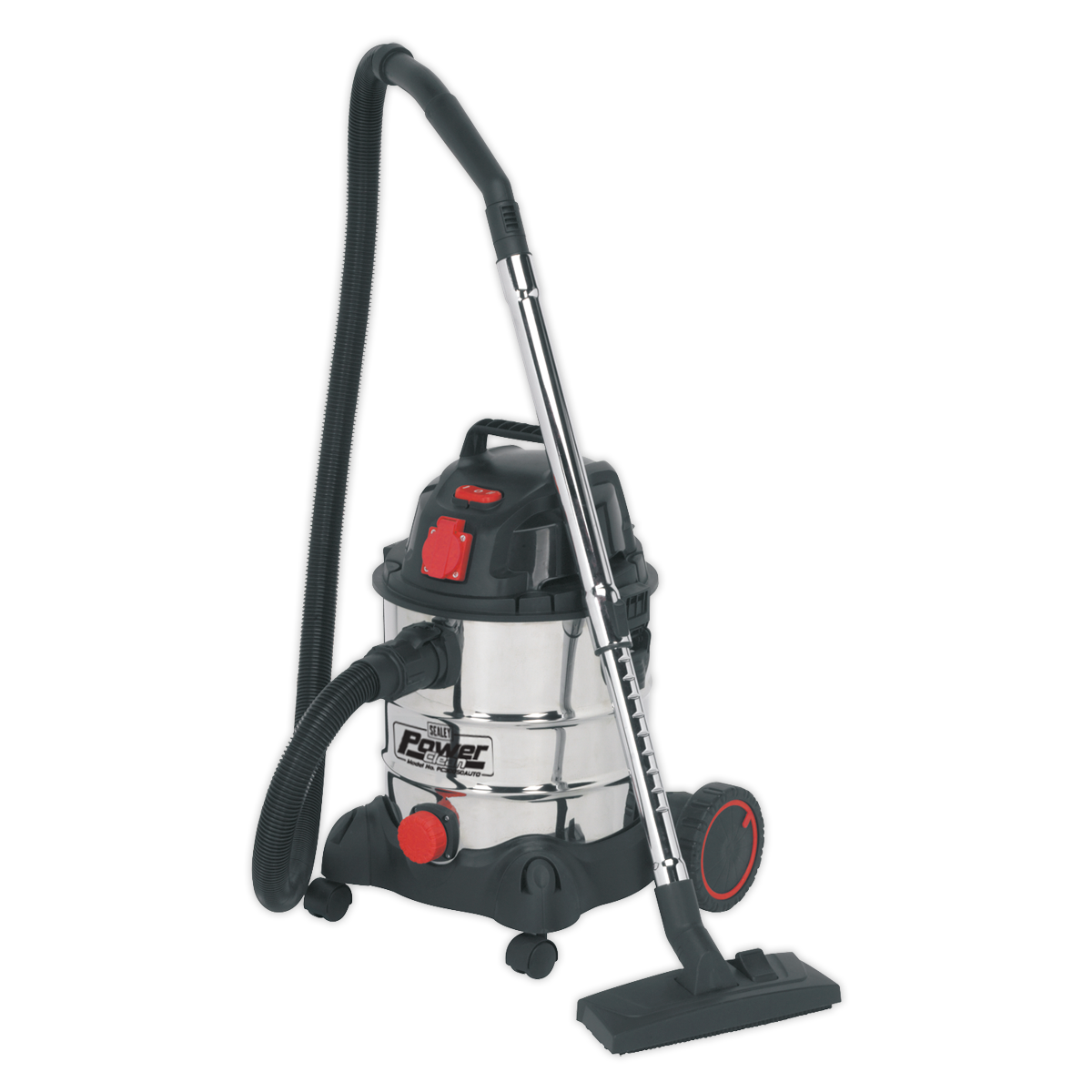 Vacuum Cleaner Industrial 20L 1400W/230V Stainless Drum Auto Start