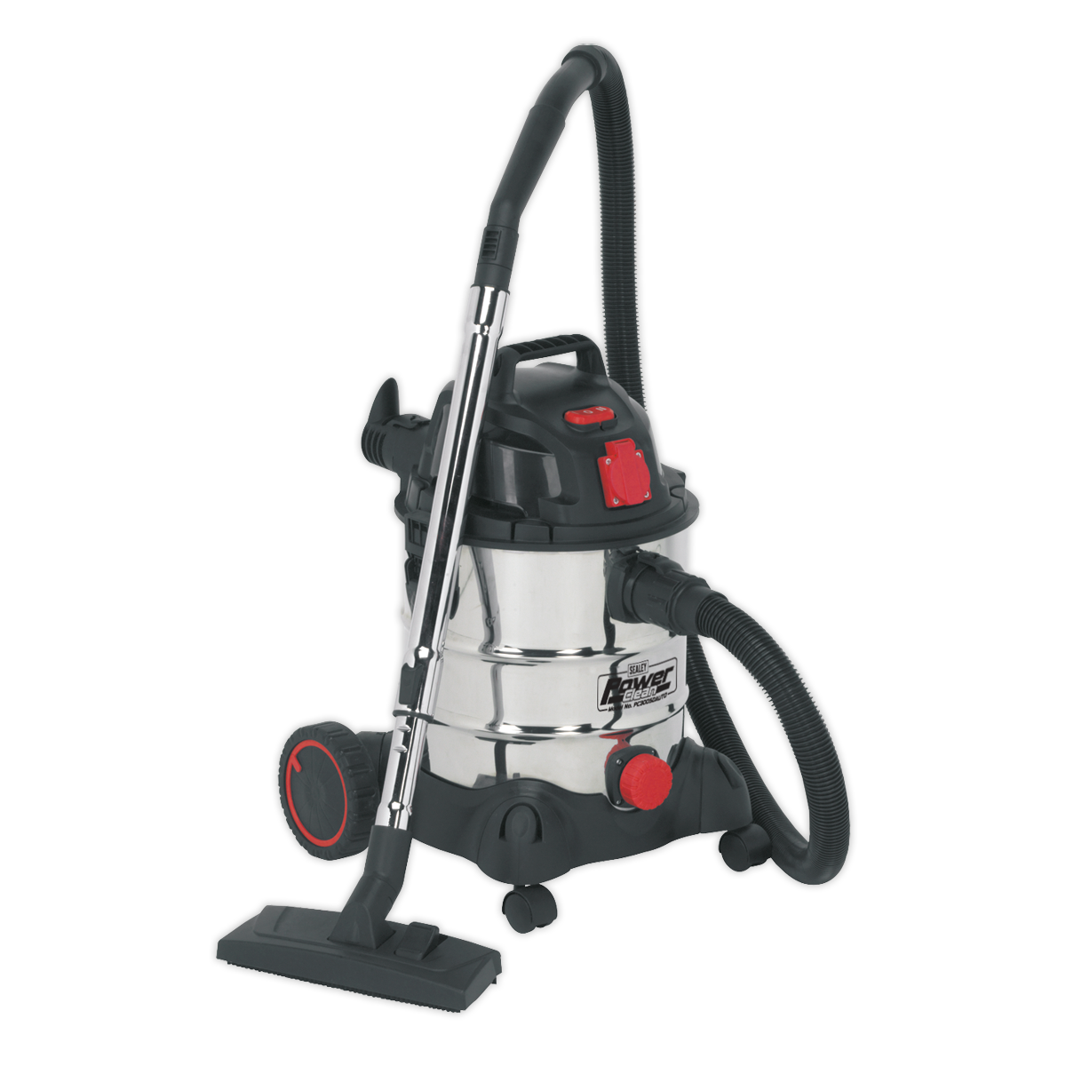 Vacuum Cleaner Industrial 20L 1400W/230V Stainless Drum Auto Start