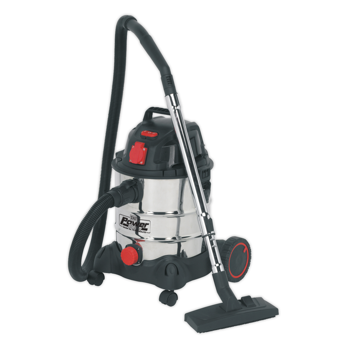 Vacuum Cleaner Industrial 20L 1400W/230V Stainless Drum Auto Start