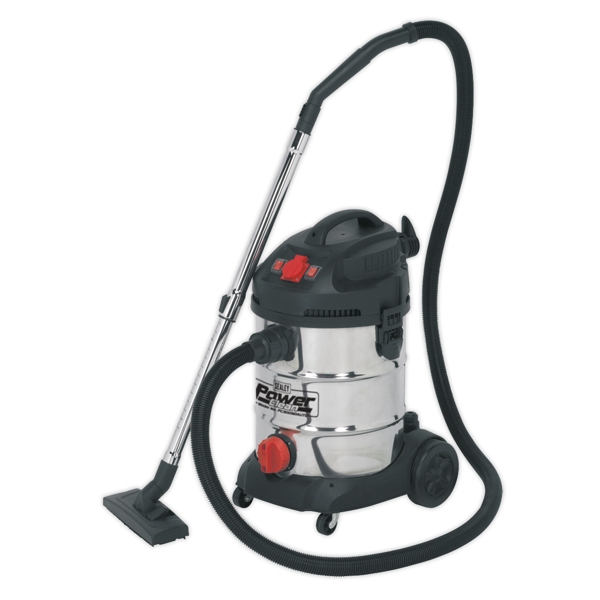 Vacuum Cleaner Industrial 30L 1400W/230V Stainless Drum Auto Start