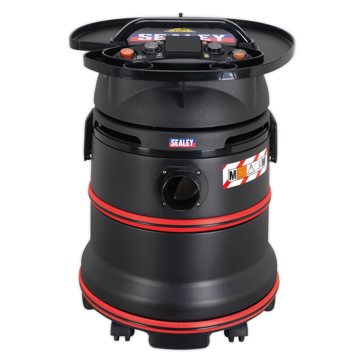 Vacuum Cleaner Industrial Wet/Dry 35L 1200W/230V Plastic Drum M Class Filtration Self-Clean Filter