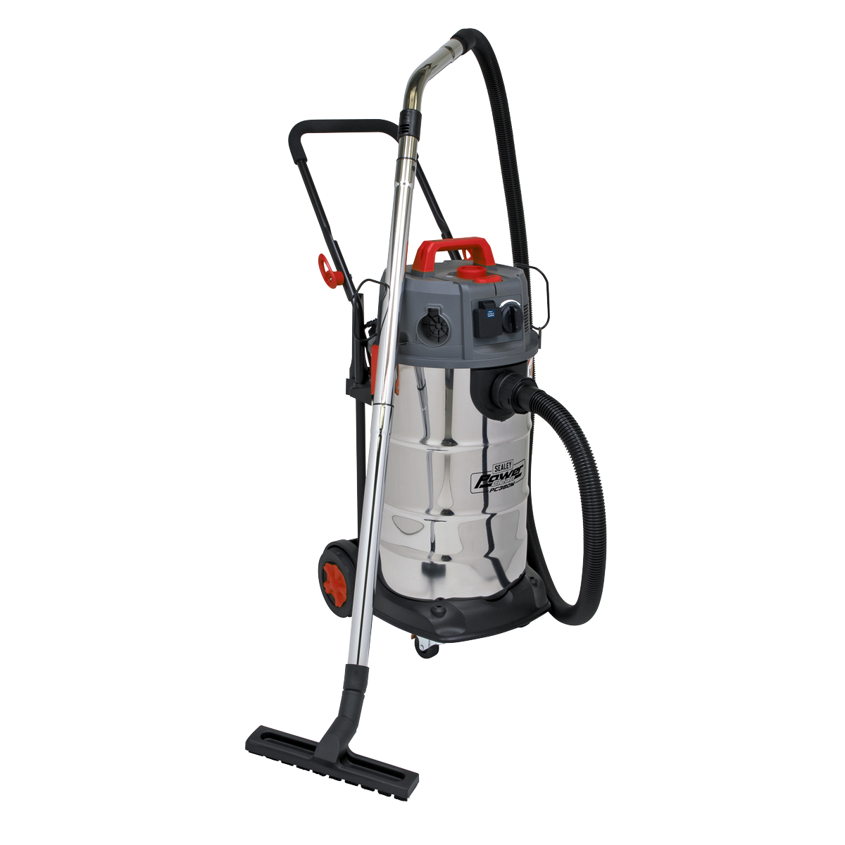 Vacuum Cleaner Industrial Dust-Free Wet/Dry 38L 1500W/230V Stainless Steel Drum M Class Filtration