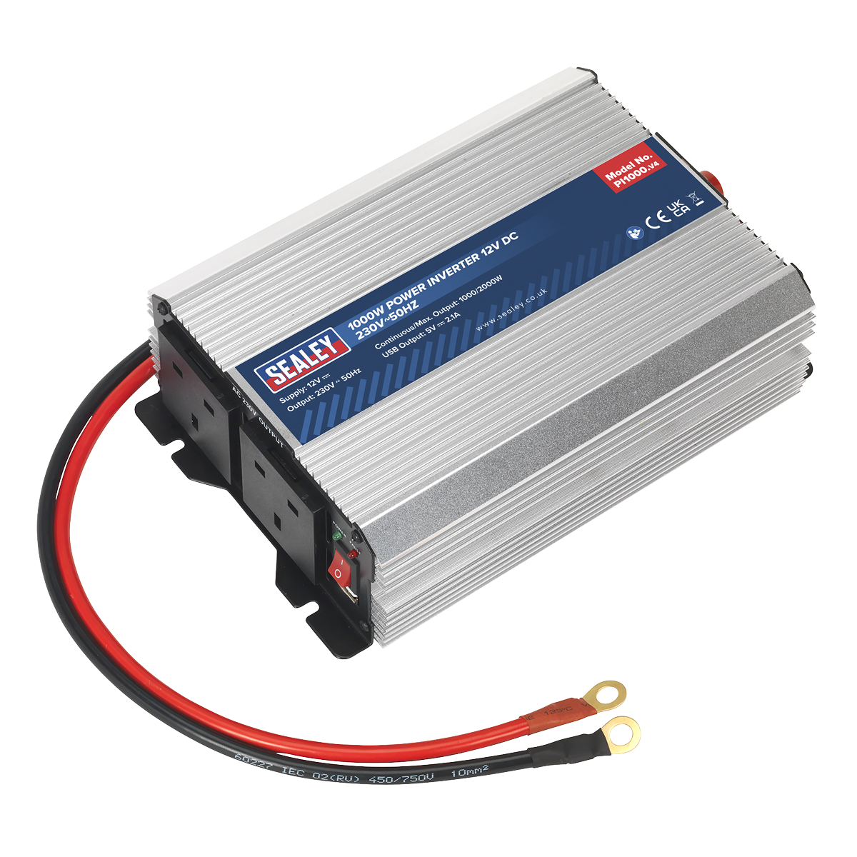 Power Inverter 1000W 12V DC - 230V~50Hz