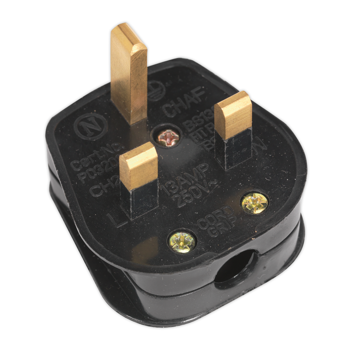 Black 13A Plug