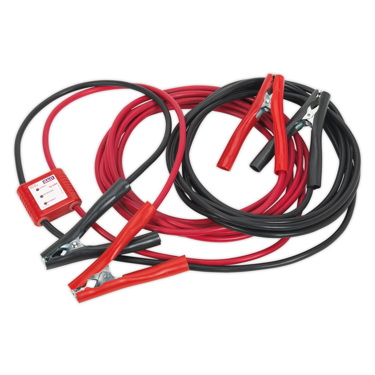 Booster Cables 7m 450A 25mm² with 12/24V Electronics Protection