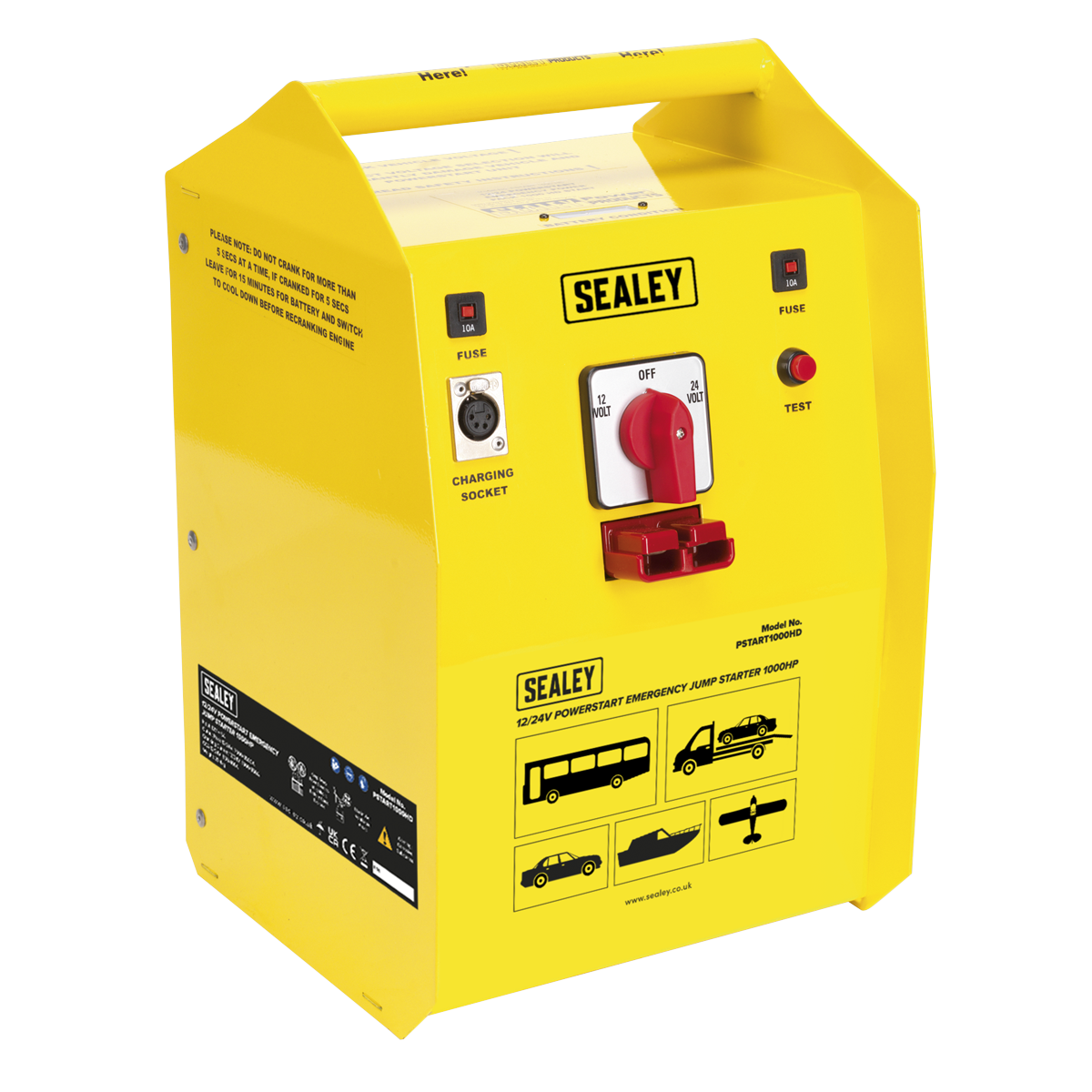 PowerStart Emergency Heavy-Duty Jump Starter 1000hp Start 12/24V