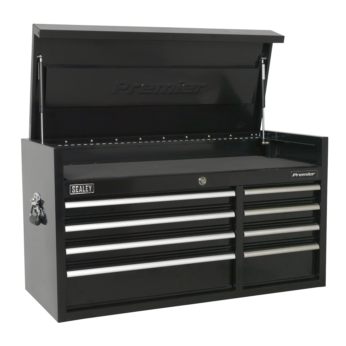 Topchest 8 Drawer 1040mm Heavy-Duty Black