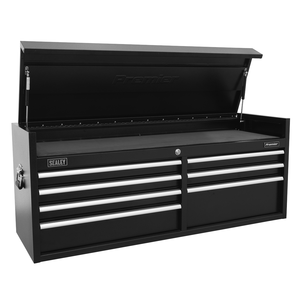 Topchest 7 Drawer 1415mm Heavy-Duty Black