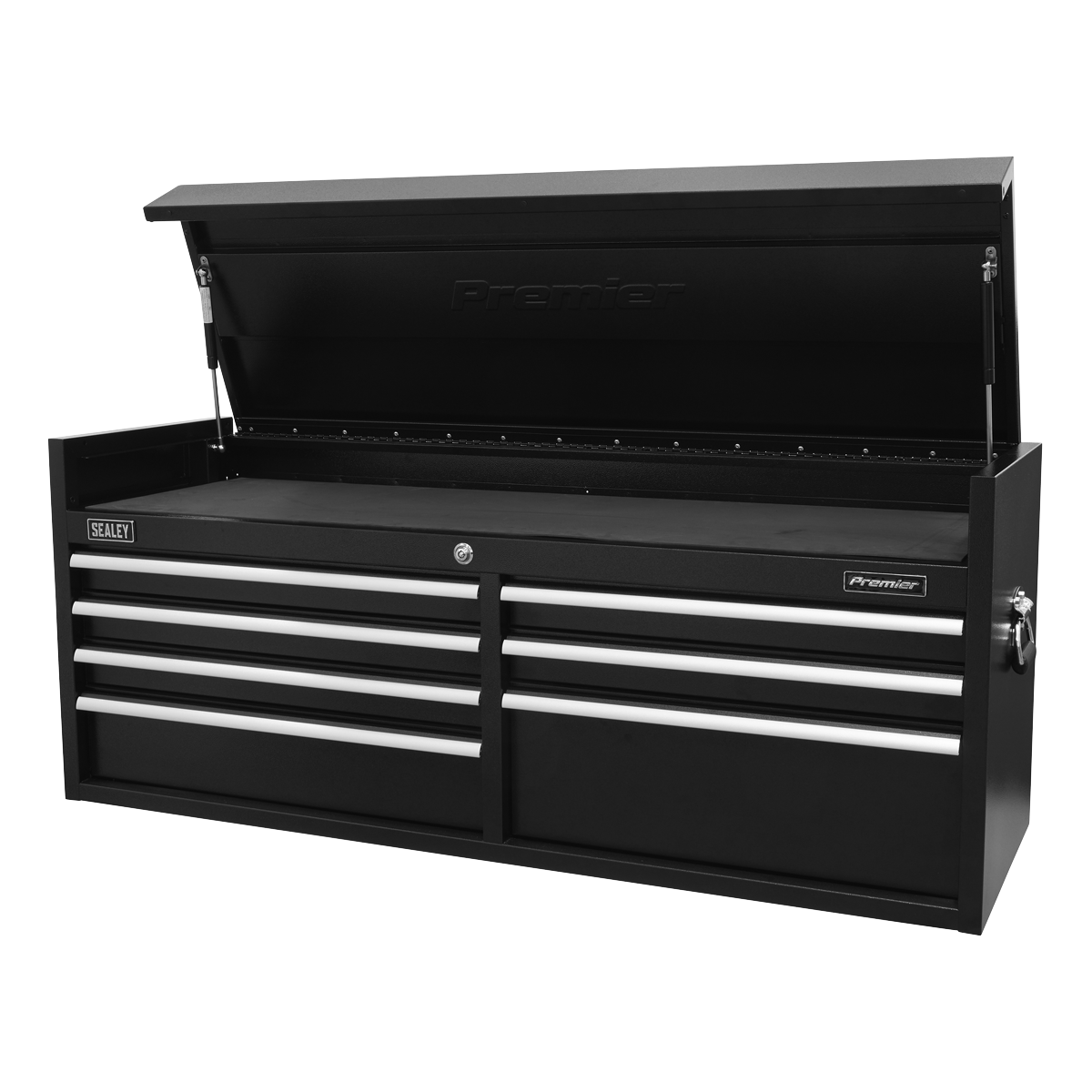 Topchest 7 Drawer 1415mm Heavy-Duty Black