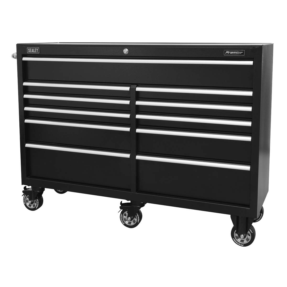 Rollcab 11 Drawer 1430mm Heavy-Duty Black