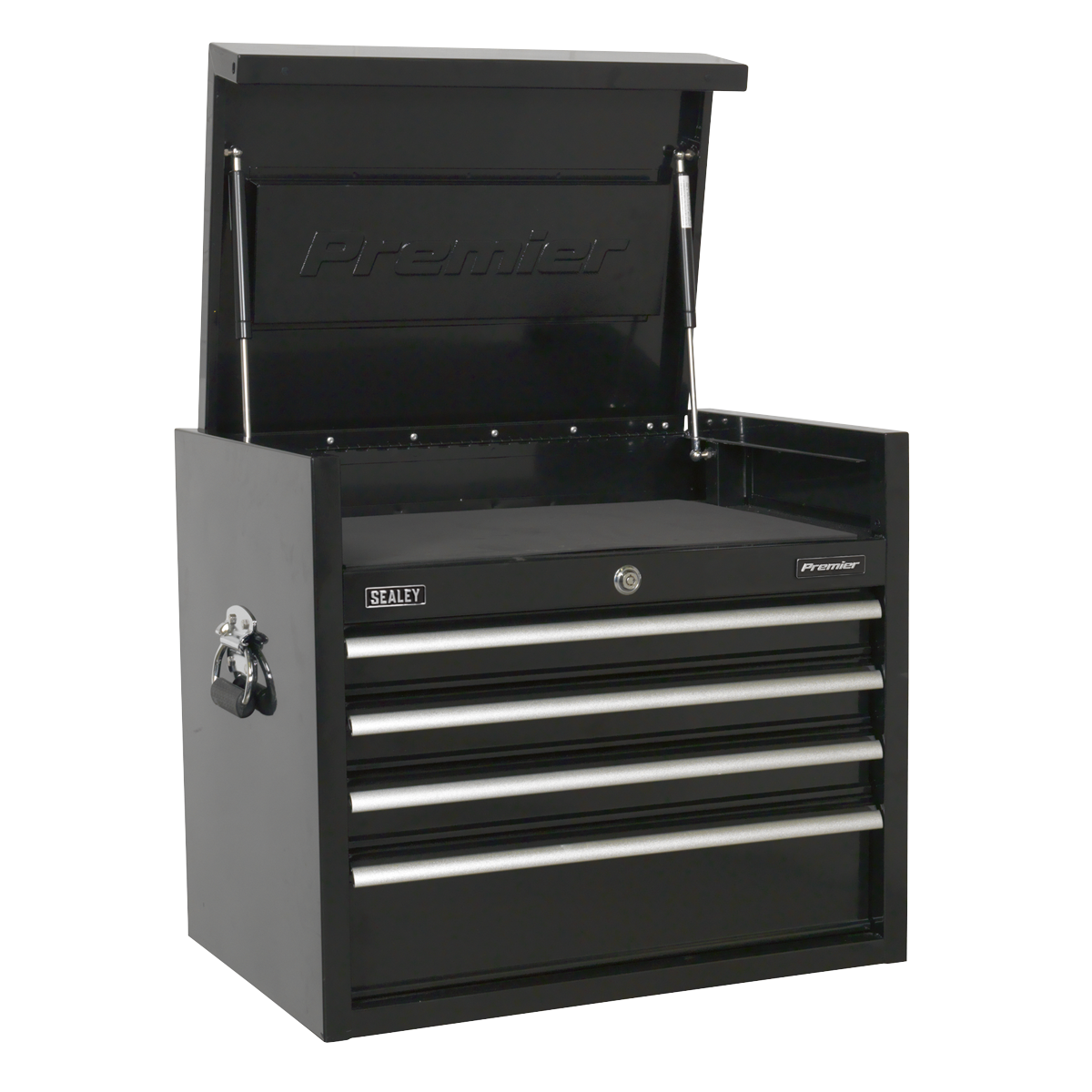 Topchest 4 Drawer 660mm Heavy-Duty Black