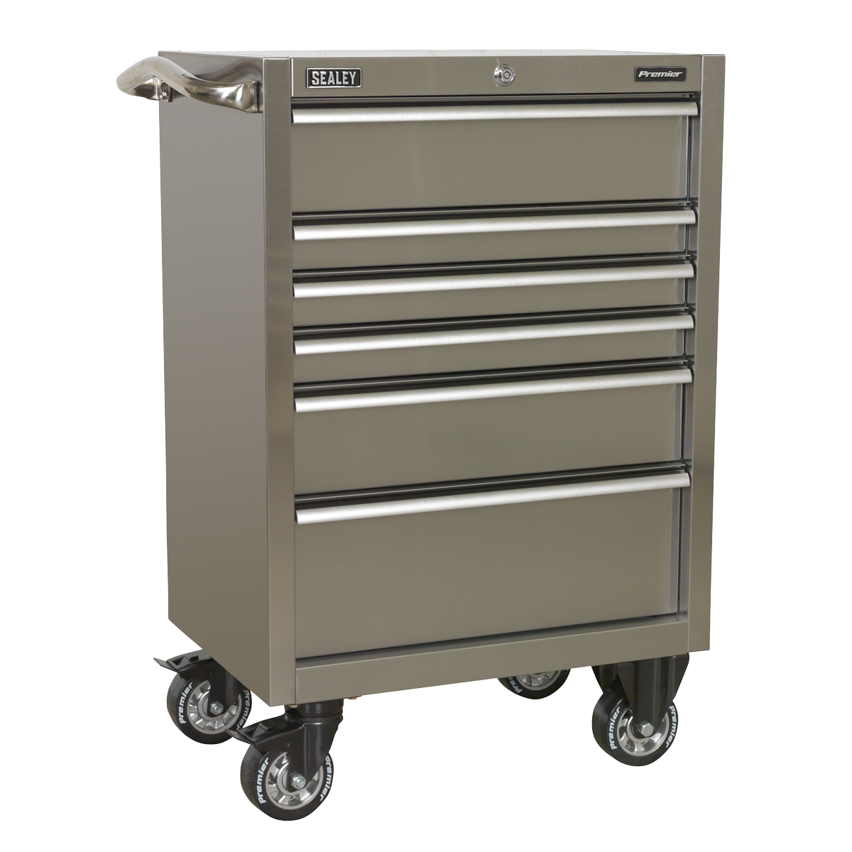 Rollcab 6 Drawer 675mm Stainless Steel Heavy-Duty