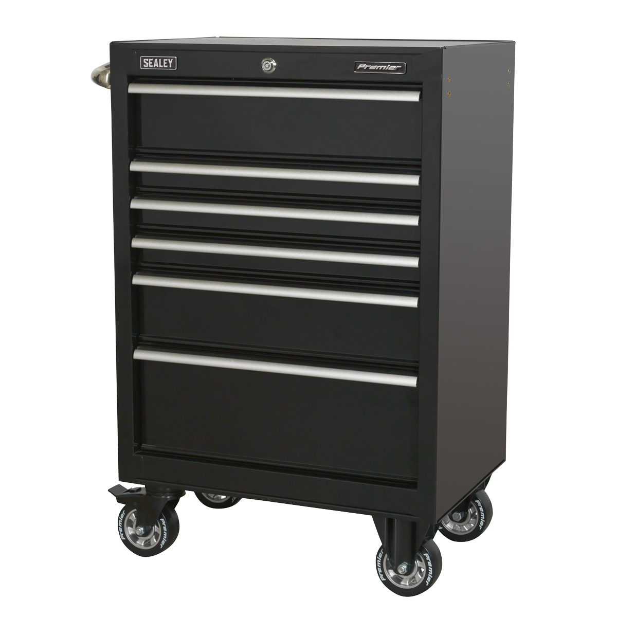 Rollcab 6 Drawer 675mm Heavy-Duty Black