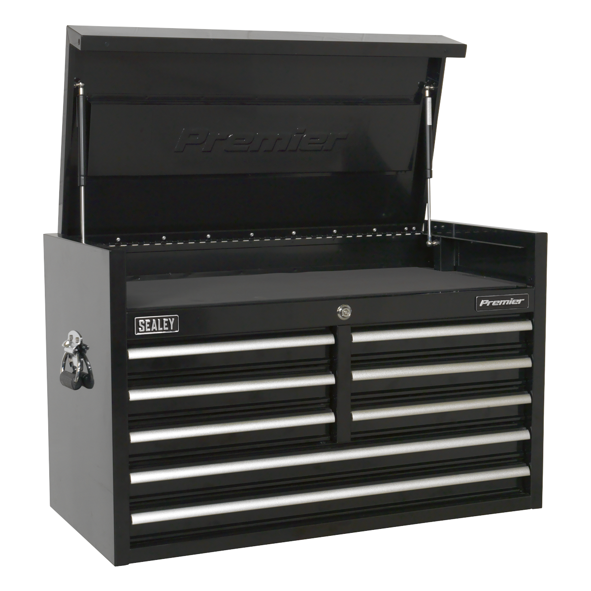 Topchest 8 Drawer 915mm Heavy-Duty Black