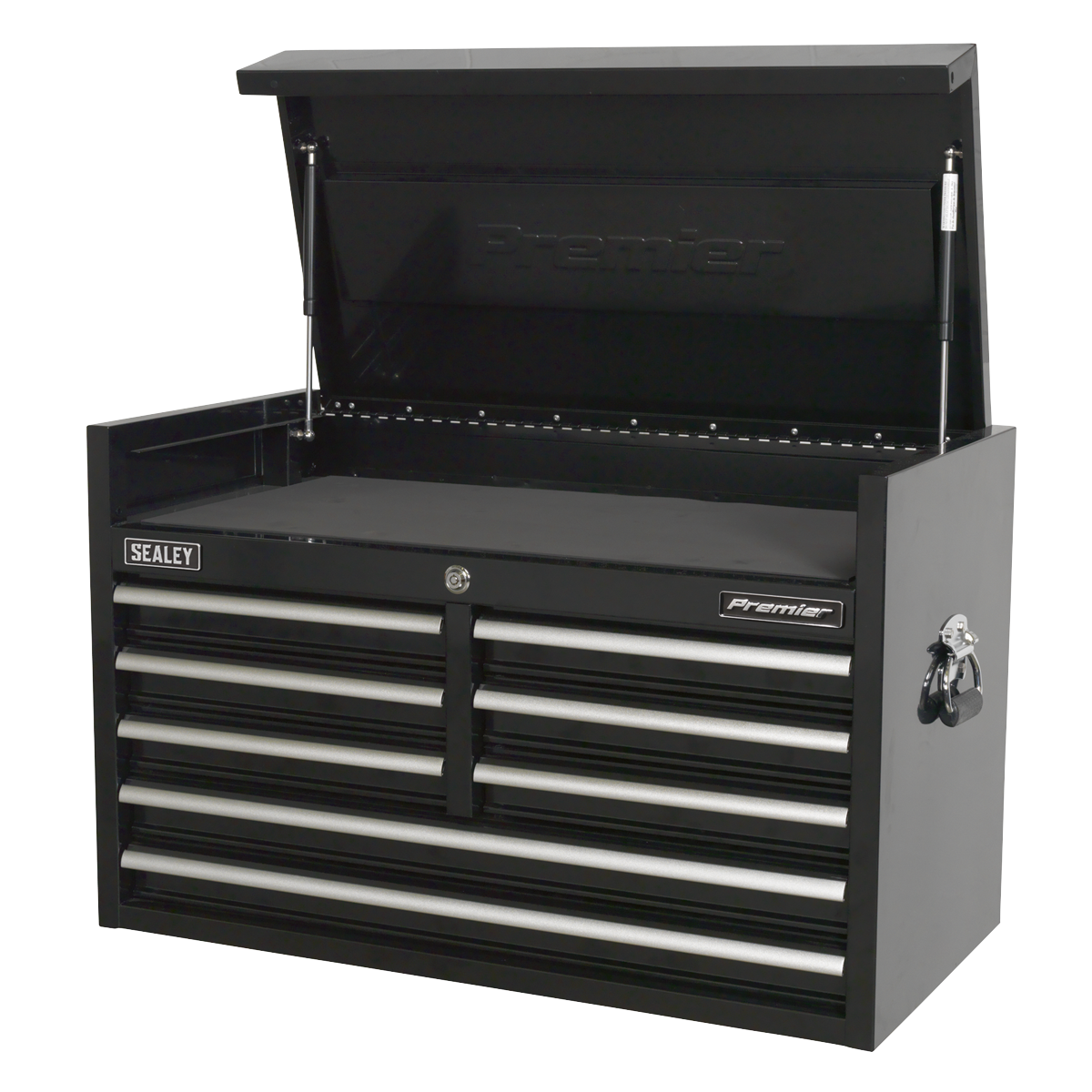 Topchest 8 Drawer 915mm Heavy-Duty Black