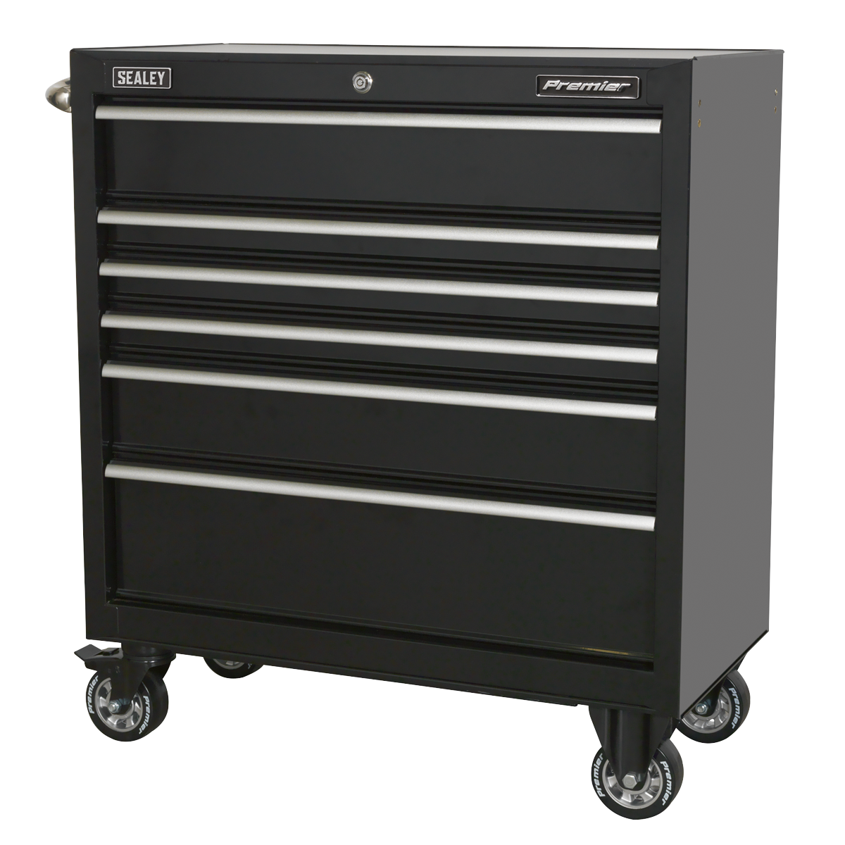 Rollcab 6 Drawer 930mm Heavy-Duty Black