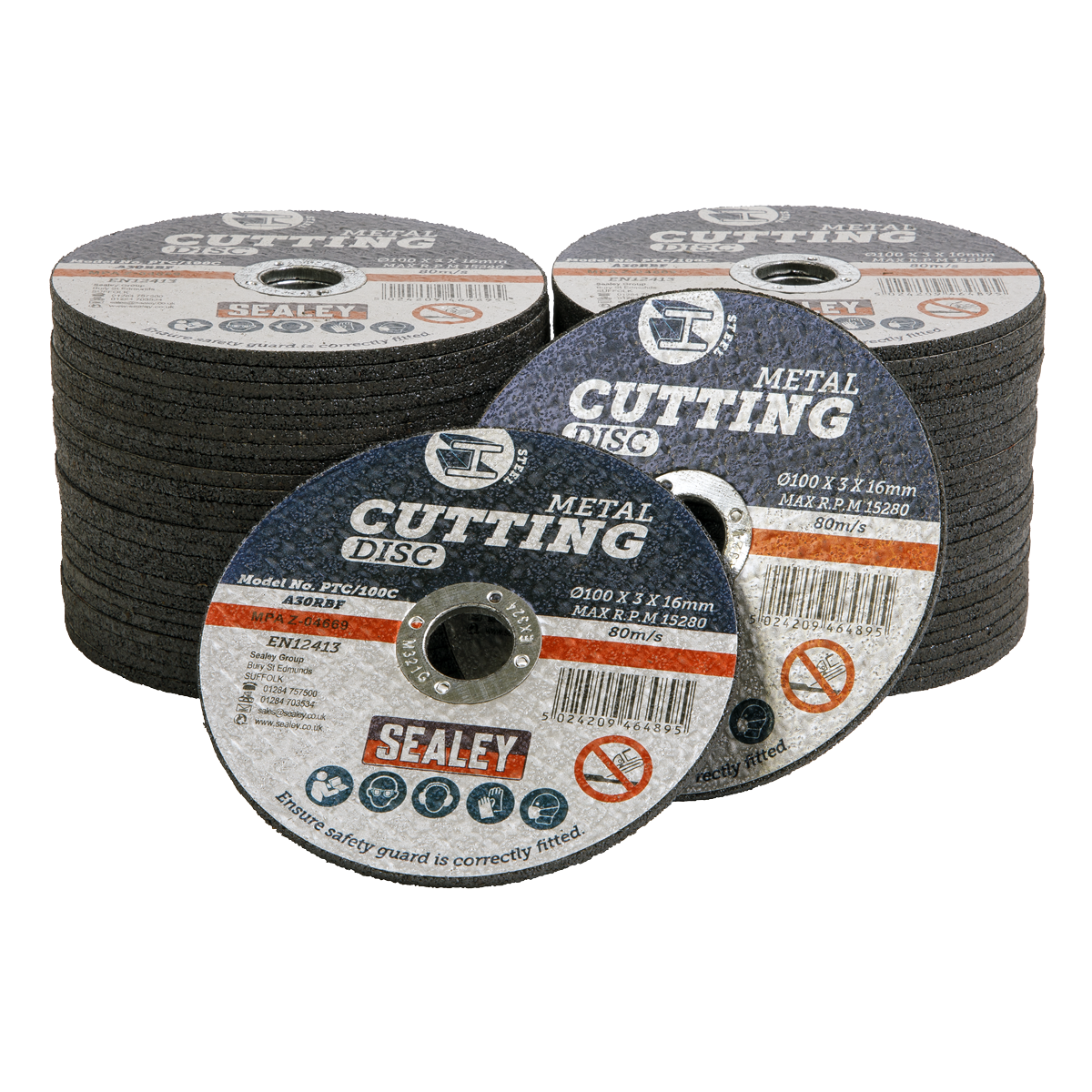 Cutting Disc Pack of 50 Ø100 x 3mm Ø16mm Bore