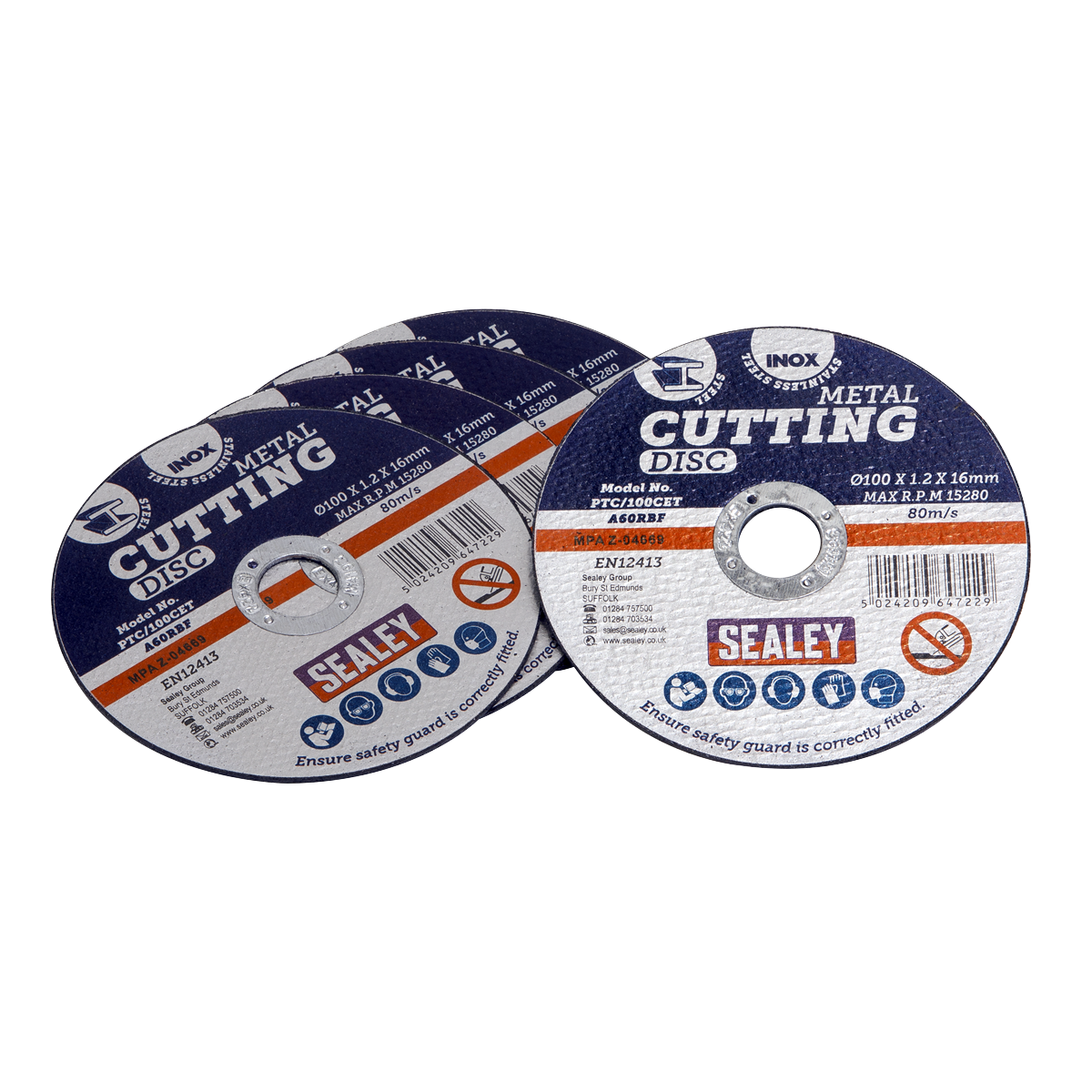 Cutting Disc Pack of 100 Ø100 x 1.2mm Ø16mm Bore