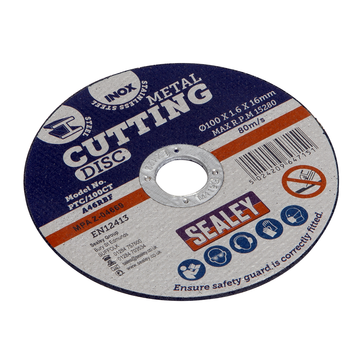 Cutting Disc Pack of 50 Ø100 x 1.6mm Ø16mm Bore