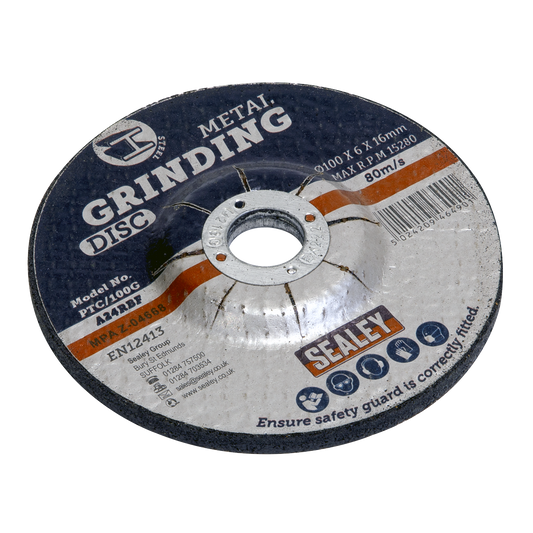 Grinding Disc Ø100 x 6mm Ø16mm Bore