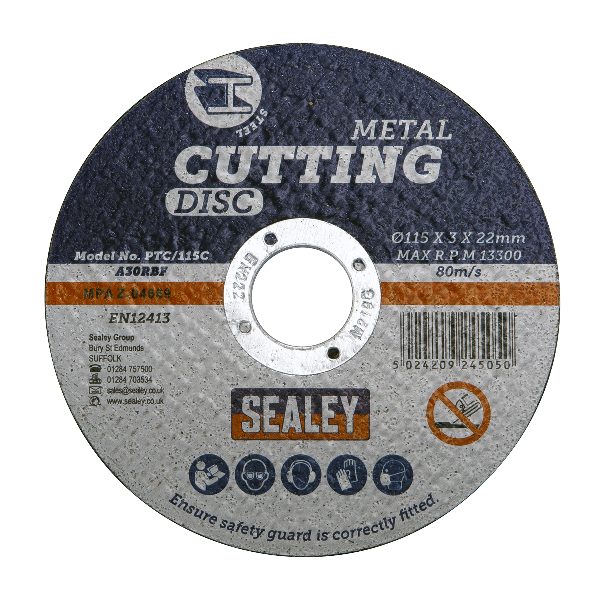 Cutting Disc Pack of 50 Ø115 x 3mm Ø22mm Bore