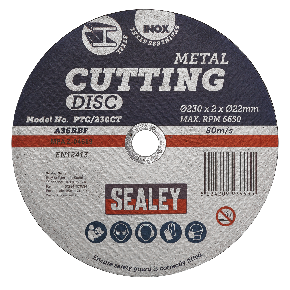 Cutting Disc Ø230 x 2mm Ø22mm Bore