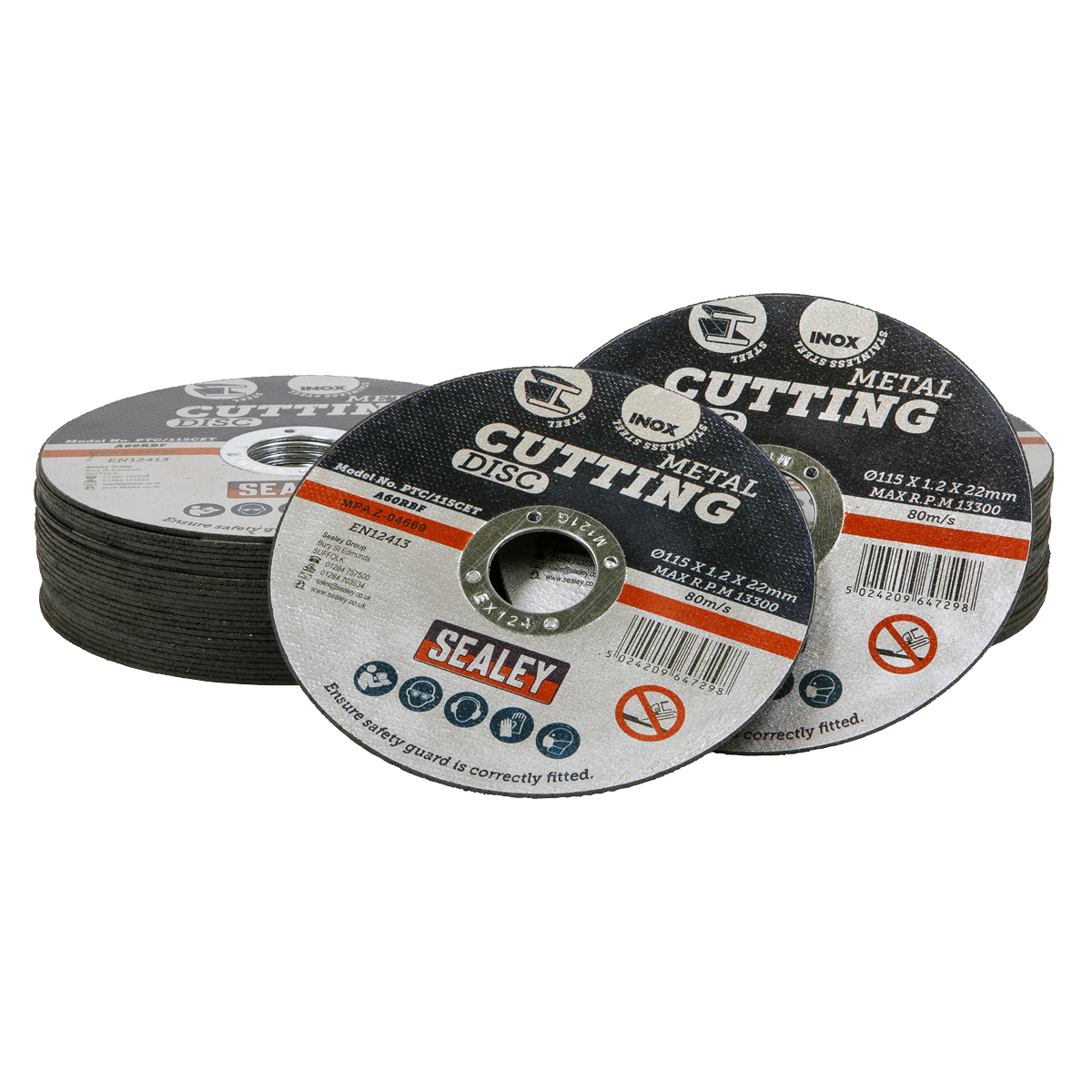 Cutting Disc Ø115 x 1.2mm Ø22mm Bore - Pack of 50