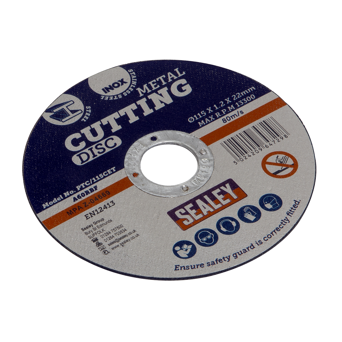 Cutting Disc Ø115 x 1.2mm Ø22mm Bore - Pack of 50