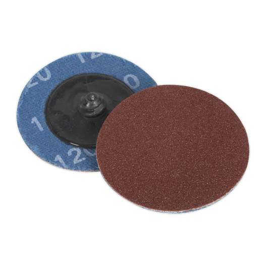 Quick-Change Sanding Disc Ø50mm 120Grit Pack of 10