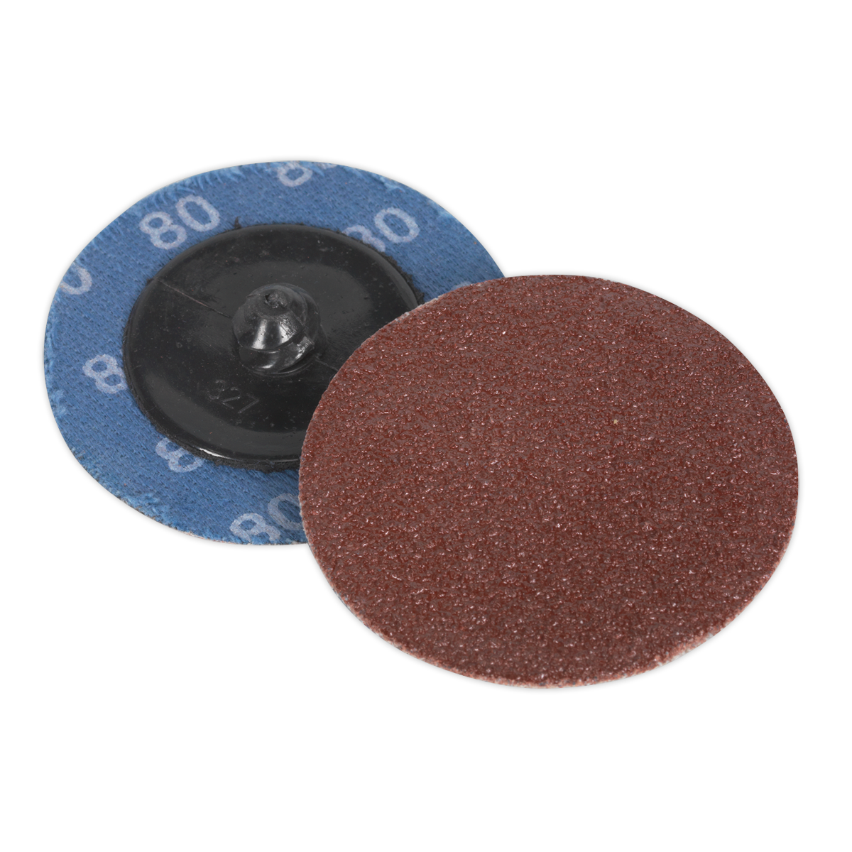 Quick-Change Sanding Disc Ø50mm 80Grit Pack of 10