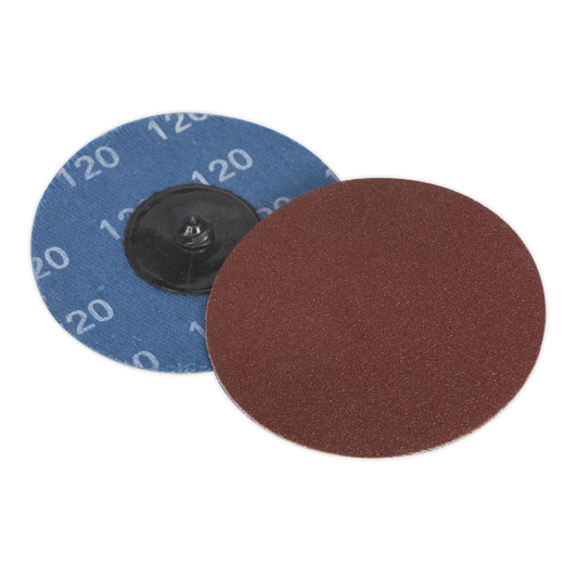 Quick-Change Sanding Disc Ø75mm 120Grit Pack of 10