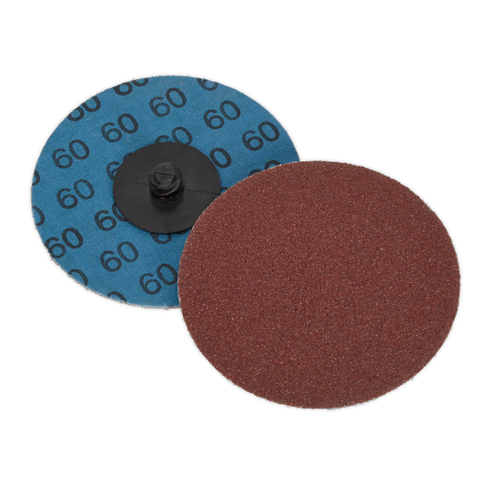 Quick-Change Sanding Disc Ø75mm 60Grit Pack of 10