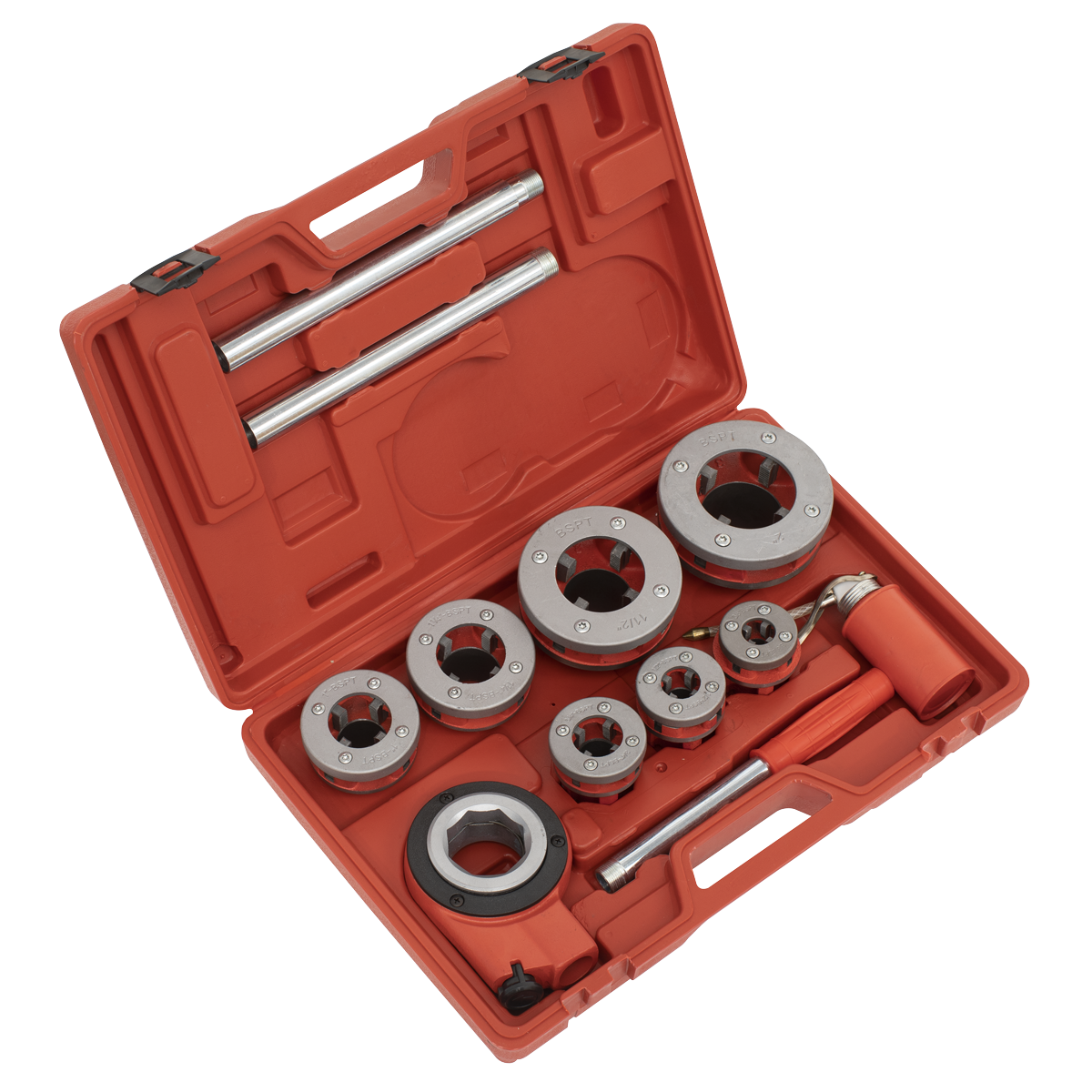 Pipe Threading set 7pc 3/8"- 2"BSPT