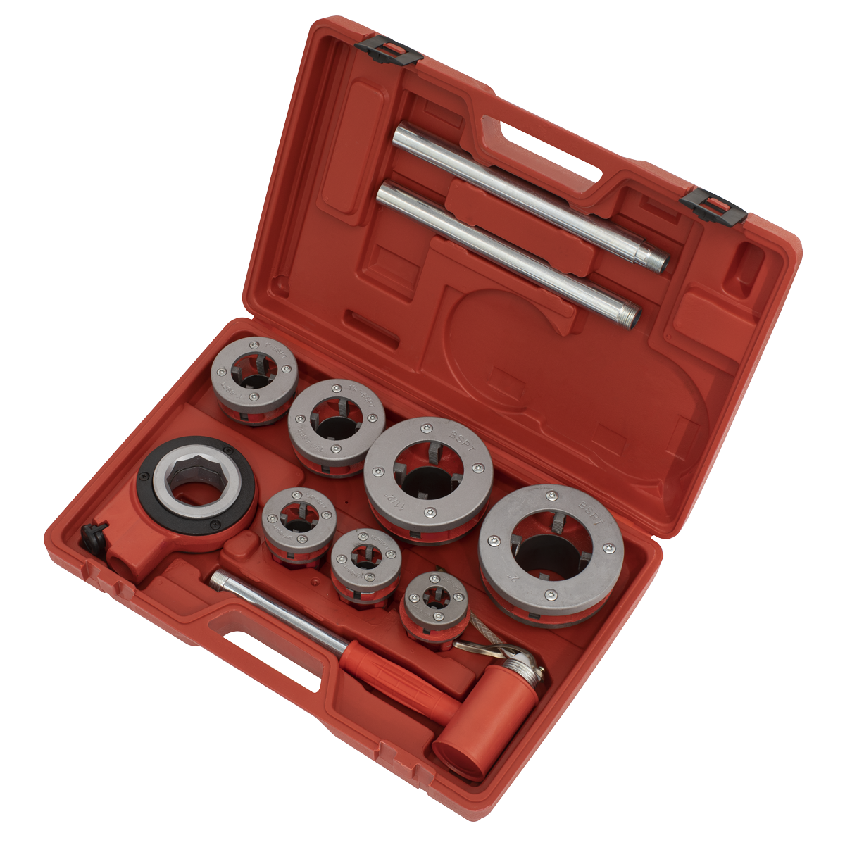 Pipe Threading set 7pc 3/8"- 2"BSPT