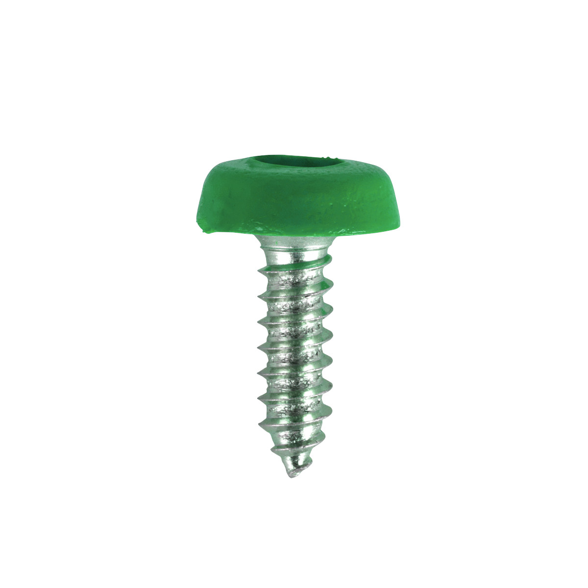 Green Numberplate Screws 4.8 x 18mm - Pack of 50