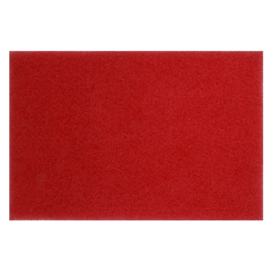 Red Buffing Pads 12 x 18 x 1" - Pack of 5