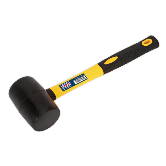 Rubber Mallet 1lb with Fibreglass Shaft