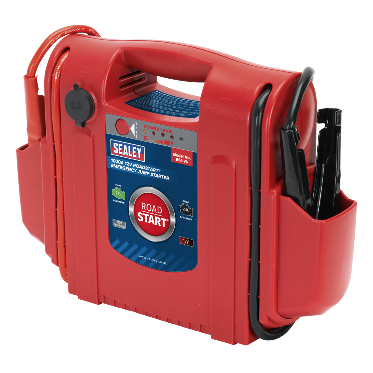 RoadStart® Emergency Jump Starter 12V 1000 Peak Amps