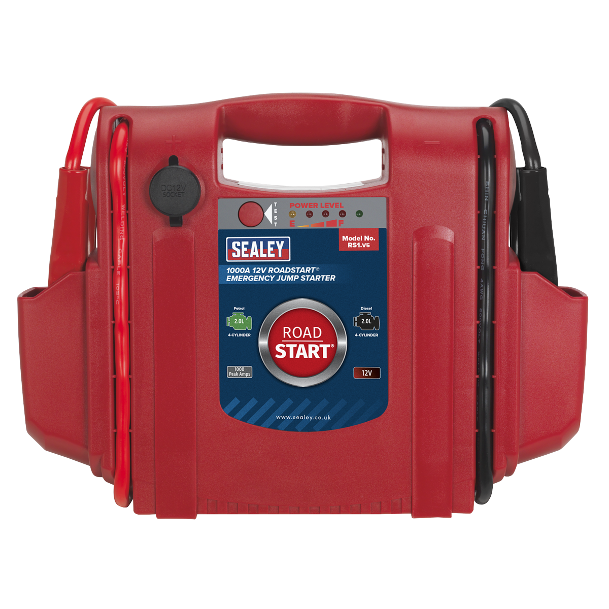 RoadStart® Emergency Jump Starter 12V 1000 Peak Amps