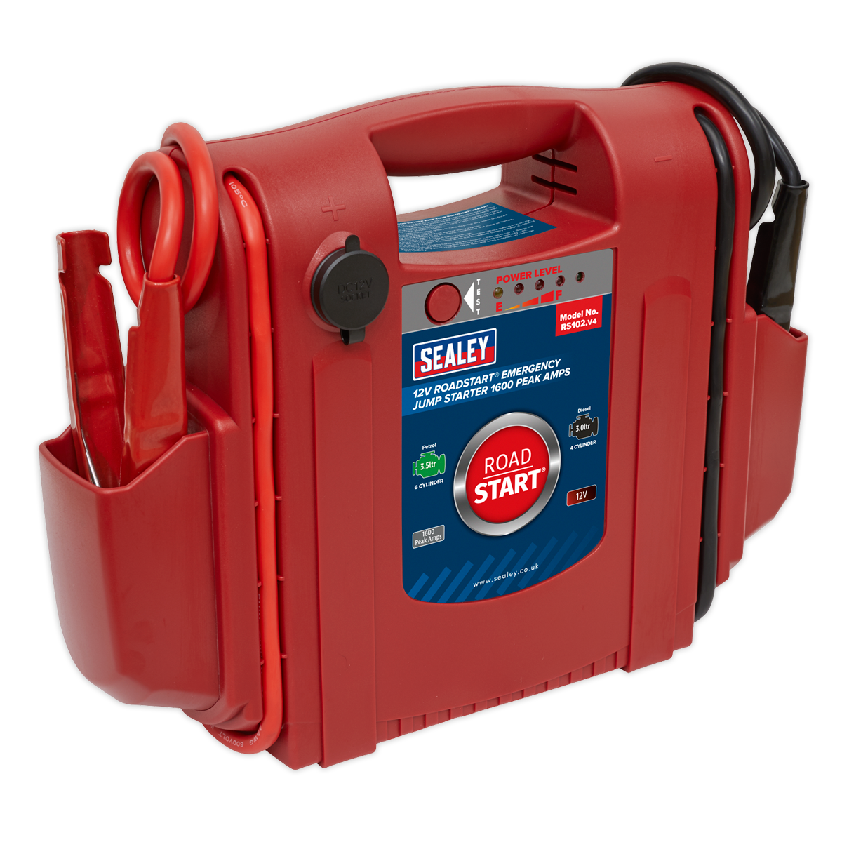 RoadStart® Emergency Jump Starter 12V 1600 Peak Amps